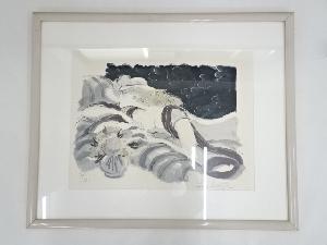 絵画　サージ・マルジス　人物画　リトグラフ　額装　51/250